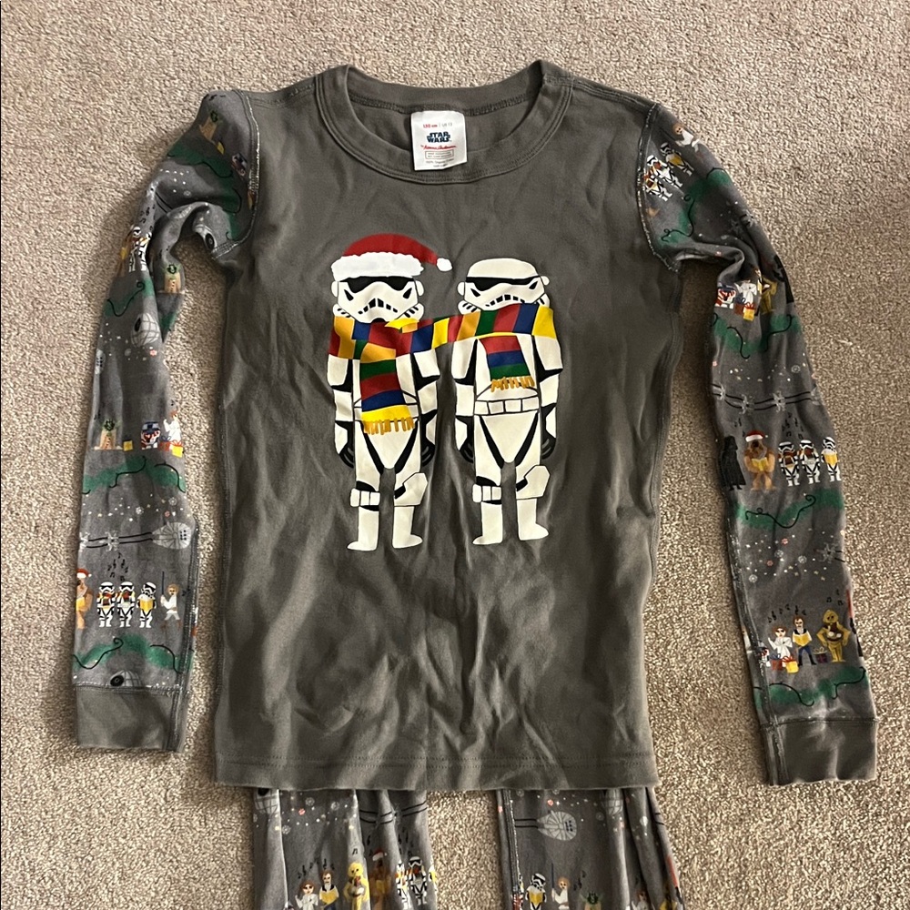 Hanna Andersson Gray Star Wars Kids Pajama Set